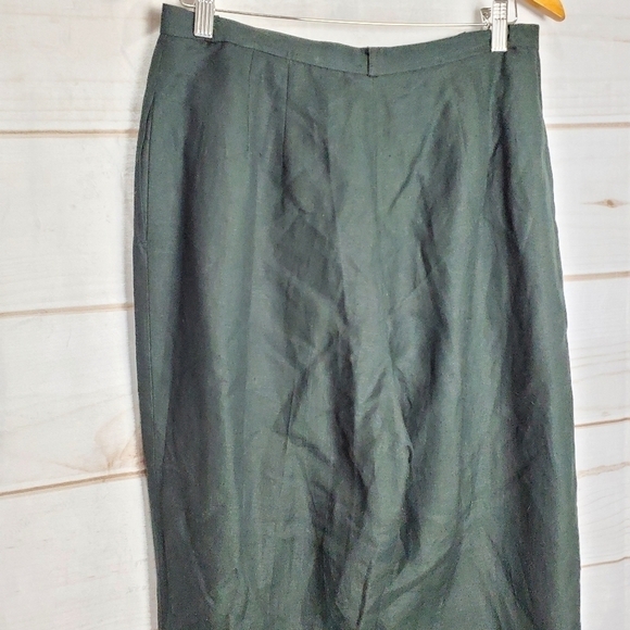 Kasper & Company Black Fully Lined Linen Blend High Rise Dress Pants Size 12 - Picture 7 of 11